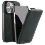 MELKCO MagSafe Skórzane Etui z Klapką do iPhone 16 Pro Max zielone