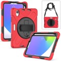 Shockproof Pancerne Etui Obudowa z Paskiem do iPad Mini 7/6 czerwone
