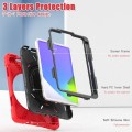 Shockproof Pancerne Etui Obudowa z Paskiem do iPad Mini 7/6 czerwone