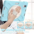 Shockproof Pancerne Etui Obudowa z Paskiem do iPad Mini 7/6 niebieskie