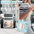 Shockproof Pancerne Etui Obudowa z Paskiem do iPad Mini 7/6 niebieskie