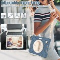 Shockproof Pancerne Etui Obudowa z Paskiem do iPad Mini 7/6 niebieskie