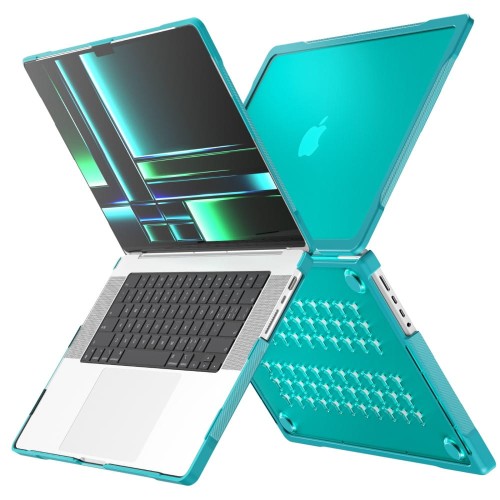 Pancerne Etui Obudowa Case do Apple MacBook Pro 14 M1 M2 M3 zielone