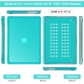 Pancerne Etui Obudowa Case do Apple MacBook Pro 14 M1 M2 M3 zielone