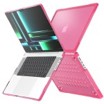 Pancerne Etui Obudowa Case do Apple MacBook Pro 14 M1 M2 M3 M4 różowe
