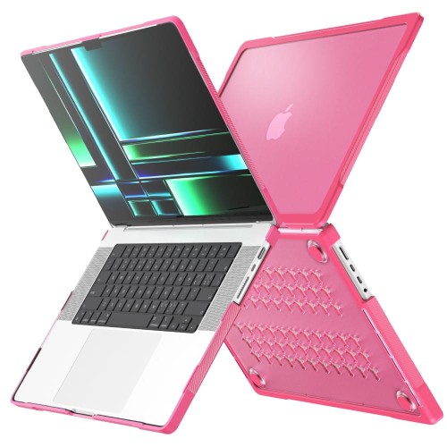 Pancerne Etui Obudowa Case do Apple MacBook Pro 14 M1 M2 M3 M4 różowe