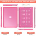 Pancerne Etui Obudowa Case do Apple MacBook Pro 14 M1 M2 M3 M4 różowe