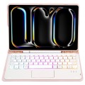 Różowe Etui Podświetlana Klawiatura Gładzik do iPad Pro 11 2024