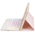 Różowe Etui Podświetlana Klawiatura Gładzik do iPad Pro 11 2024