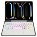 Złote Etui Podświetlana Klawiatura Gładzik do iPad Pro 11 2024