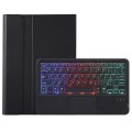 Czarne Etui Podświetlana Klawiatura Gładzik do iPad Pro 11 2024