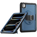 Niebieskie Pancerne Etui z Obrotowym Uchwytem do iPad Pro 11 2024