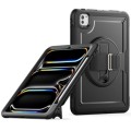 Czarne Pancerne Etui z Obrotowym Uchwytem do iPad Pro 11 2024