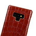 Eleganckie etui skóra krokodyla Samsung Galaxy Note 9 - kolor brązowy