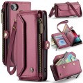 Czerwone Etui Pokrowiec Portfel CASEME do iPhone SE / 8 / 7