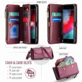 Czerwone Etui Pokrowiec Portfel CASEME do iPhone SE / 8 / 7