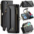 Czarne Etui Pokrowiec Portfel CASEME do iPhone SE / 8 / 7
