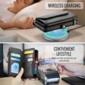 Czarne Etui Pokrowiec Portfel CASEME do iPhone SE / 8 / 7