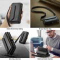 Czarne Etui Pokrowiec Portfel CASEME do iPhone SE / 8 / 7