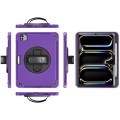 Fioletowe Pancerne Etui z Uchwytem i Paskiem do iPad Pro 11 2024