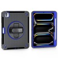 Czarno-niebieskie Pancerne Etui z Uchwytem i Paskiem do iPad Pro 11 2024