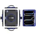 Czarno-niebieskie Pancerne Etui z Uchwytem i Paskiem do iPad Pro 11 2024