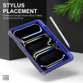 Czarno-niebieskie Pancerne Etui z Uchwytem i Paskiem do iPad Pro 11 2024