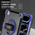 Czarno-niebieskie Pancerne Etui z Uchwytem i Paskiem do iPad Pro 11 2024