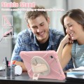 X-Shape Pancerne Mocne Etui z Uchwytem i Paskiem do Lenovo Tab M11 różowe