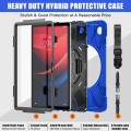 X-Shape Pancerne Mocne Etui z Uchwytem i Paskiem do Lenovo Tab M11 niebieskie