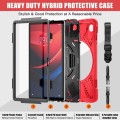 X-Shape Pancerne Mocne Etui z Uchwytem i Paskiem do Lenovo Tab M11 czerwone