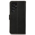 KHAZNEH Skórzane Etui Pokrowiec FRID do Samsung Galaxy S25 Ultra czarne
