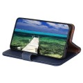 KHAZNEH Skórzane Etui Pokrowiec do Samsung Galaxy S25 Ultra niebieskie