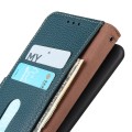 KHAZNEH Skórzane Etui Pokrowiec do Samsung Galaxy S25 Ultra zielone