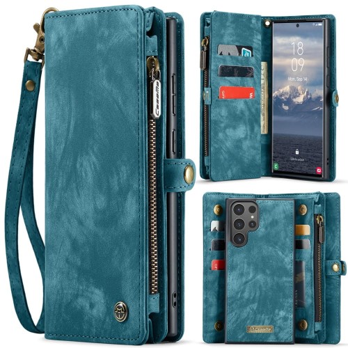 CASEME Etui Portfel do Samsung Galaxy S25 Ultra niebieski