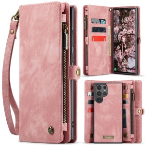 CASEME Etui Portfel do Samsung Galaxy S25 Ultra różowy
