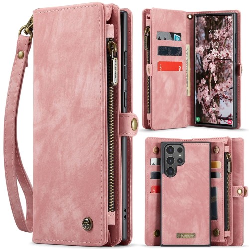 CASEME Etui Portfel do Samsung Galaxy S25 Ultra różowy