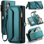 CASEME Etui Portfel do Samsung Galaxy S25 Ultra zielone