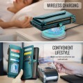 CASEME Etui Portfel do Samsung Galaxy S25 Ultra zielone