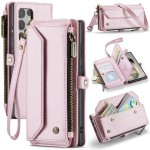 CASEME Etui Portfel do Samsung Galaxy S25 Ultra różowe