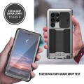 R-JUST Pancerne Etui Antywstrząsowe do Samsung Galaxy S25 Ultra srebrne