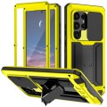 R-JUST Pancerne Etui Antywstrząsowe do Samsung Galaxy S25 Ultra żółte
