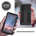 R-JUST Pancerne Etui Antywstrząsowe do Samsung Galaxy S25 Ultra czarne