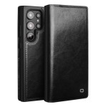 QIALINO Eleganckie Skórzane Etui do Samsung Galaxy S25 Ultra czarne