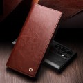 QIALINO Eleganckie Skórzane Etui do Samsung Galaxy S25 Ultra czarne