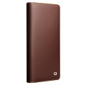 QIALINO Skórzane Matowe Etui do Samsung Galaxy S25 Ultra brązowe