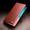 QIALINO Eleganckie Skórzane Etui do Samsung Galaxy S25 Ultra brązowe