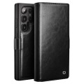QIALINO Eleganckie Skórzane Etui do Samsung Galaxy S25 Ultra czarne