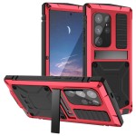R-JUST Pancerne Etui Antywstrząsowe do Samsung Galaxy S25 Ultra czerwone