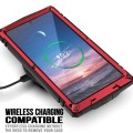 R-JUST Pancerne Etui Antywstrząsowe do Samsung Galaxy S25 Ultra czerwone